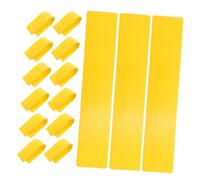 Mikinona 15pcs Tennis Court Marking Kit Yellow Boundary Markers for Outdoor Indoor Training Durable Flat Surface Precision Lines Suitable for Basketball Volleyball Badminton Pickleball