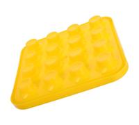 Mikinona 16-Hole Thickened Plastic Billiard Ball Tray Rack Yellow Pool Ball Storage Organizer Case for Snooker and English Eight-Ball Tables Billiards Supplies