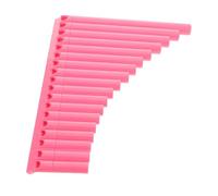 Mikinona 16-note Pink Pan Flute for Beginners, Practice Pan Pipe for Boys and Girls and School, Traditional Folk Woodwind Instrument for Concert and Teaching Use