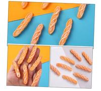 Mikinona 16pcs Artificial Baguette Bread Model Realistic Simulation Bread Decoration for Bakery Dollhouse Photo Props Home Interior Display