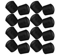 Mikinona 16pcs Foosball Rod End Caps Replacement Kit Round Plastic Pipe Tip Protectors for Table Football Rod Safety Fit for Standard Tabletop Game Accessories