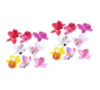 Mikinona 16pcs Orchid Flower Hairpins for Weddings Floral Hair Accessories for Bridal and Bridesmaids Non-fading Design for Parties and Photoshoots