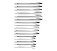 Mikinona 18Pcs Lipstick Subpackaging Tools Cosmetic Powder Spoons Stainless Steel Spatulas for Home Use Practical Lipstick Mixing and Application Kit