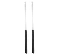 Mikinona 1pair Metal Drum Sticks for Jazz and Snare Drums Percussion Instrument for Practice Performances and Band Use Stylish Silver Design