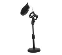 Mikinona 1pc Adjustable Microphone Stand Practical Desktop Mic Bracket for Broadcasting Podcasting and Online Meetings for Stability Compatible Various Microphones for Home and Stage Use