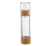 Mikinona 1pc Bamboo Spray Bottle Dispenser Mist Alcohol Spray Juice Bottles Pump Water Trigger Foaming Refillable Vacuum Amber Bottles Leak Empty Spray Bottle Sprinkler Sprayer Bottle