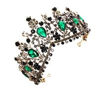 Mikinona 1pc Baroque Style Vintage Rhinestone Bridal Crown Elegant Hair Accessories for Weddings Engagements and Parties Stunning Silver Tiara for Brides and Special Occasions