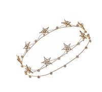 Mikinona 1pc Delicate Rhinestone Star Headband for Brides Elegant Wedding Hair Accessory Comfortable Fit for Special Occasions Adds Unique Charm to Your Hairstyle