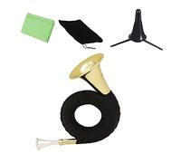 Mikinona 1pc French Horn Waldhorn Brass Wind Instrument for Beginners Polished Tone for Birthday Music Lessons and Stage