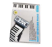 Mikinona 1Pc Keys Foldable Keyboard Piano with Speaker Portable Silicone Digital Piano for Beginners and Adults Midi out Functionality Volume Control Suitable for Music