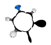 Mikinona 1PC Silicone Eyeshadow Stamp Tool Portable Makeup Gadget for Quick Beautiful Eye Shadow Application for Beginners Durable Pure Silica Black Design