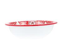 Mikinona 1pc Vintage Enamel Soup Basin Thick Household Washbasin Retro Design for Practical Home Storage for Mixing Serving Soup Present for Friends Family