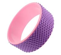 Mikinona 1Pc Yoga Wheel Durable Plastic Roller for Fitness Backbend Support Stretching Essential Yoga Assist Tool for Beginners Smooth Massage Protrusions for Spine Alignment