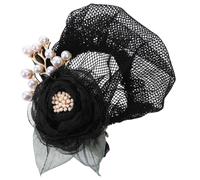 Mikinona 1pcs Floral Hair Bun Cover Clip for Women Soft Fabric Hairnet Accessory for Dance Cosplay and Stage Performance for Managing Hair Buns Hot Weather