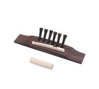 Mikinona 1set Acoustic Guitar Bridge Wooden Bone Nut Saddle Accessories for Acoustic Guitars Lightweight Parts