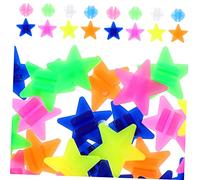Mikinona 1set Bicycle Wheel Beads Plastic Clip Beads Star Decor Glow The Dark Fun Bike Decorations for Adults Easy Clipping Design for Custom Bicycle Styling 72pcs
