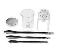 Mikinona 1Set DIY Lipstick Repair Kit with Graduated Beaker Silicone Mold and Makeup Spoon for Lipstick Restoration and Crafting