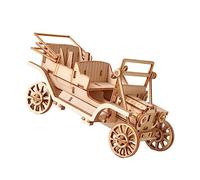 Mikinona 1Set DIY Wooden Puzzle Model Car Style Craft for Easy to Assemble Wooden Puzzle Safe Polished Wood for Creative Play