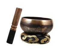 Mikinona 1set Meditation Singing Bowl with Mallet and Cushion for Relaxation and Mindfulness Tibetan Bowl for Yoga and Healing Decor