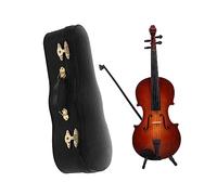 Mikinona 1set Mini Violin Model Decorative Boys and Girls Violin Toy Stand for Home Decor and Photography Props Realistic Design for Music Enthusiasts