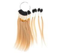 Mikinona 1set Real Human Hair Strands for Dye Practice Hair Samples Soft Feel for Testing Shades for Professionals and Beginners