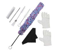 Mikinona 1Set Saxophone Cleaning Brush Sax Maintenance Kit with Durable Cloths for Instrument Care Tender and Reusable Cleaning Tools for Music Lovers