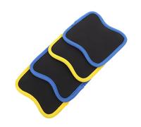 Mikinona 2 Pairs Non Slip Neoprene Pull Up Bar Grips with Detachable Cushions for Workout Fitness Breathable Sweat Absorbing Hand Grips for Dumbbells Barbells Gymnastic Rings Portable
