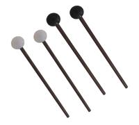 Mikinona 2 pairs Tongue Drum Mallet with Wooden Handle and Rubber Head Lightweight Percussion Drumsticks for Students and Beginners Practical Musical Instrument Accessory for Marimba and