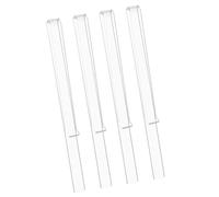 Mikinona 2 Pairs Transparent Acrylic Music Page Clips Sheet Music Holders for Musicians Clear Compact Design Easy to Use and Reading