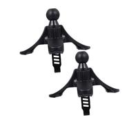 Mikinona 2 Pcs Car Vent Phone Holder with 17mm Ball Head Round Air Vent Clip Universal Rotating Car Phone Mount Cradle for Smartphones