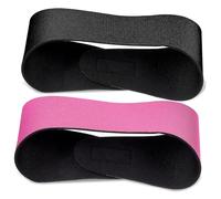 Mikinona 2 Pcs Swimming Ear Protection Headbands Medium Black Rose Resistant Swim Hairbands for Boys and Comfortable Reusable Ear Defenders for Water Sports