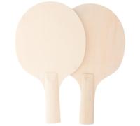 Mikinona 2 Pieces DIY Table Tennis Paddle Set Unfinished Wood 10.04 X 5.91 X 0.79 Inches for Boys and ’ Skill Building and Family Table Tennis Sessions