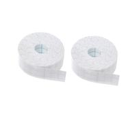 Mikinona 2 Rolls Collar Sweat Absorption Pads Self-adhesive Hat Stickers White Breathable Sweat Liners for Collar and Hat Prevent Stains and Odor Random Color