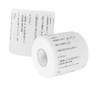 Mikinona 2 Rolls Novelty Mathematical Formula Toilet Paper Creative Printed Bathroom Tissue for Home Classroom Restaurant Unique Decorative Paper Toilet with Fun Math Design