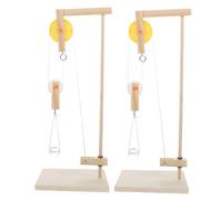 Mikinona 2 Sets Pulley Model Kit for Physics Learning Experimental Accessories for Teaching Physical Mechanics Educational Science Experiment Tool for Students