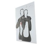 Mikinona 2 Sheets Reusable Body Spot Target Paper for Sports Practice Training Adhesive Game Labels for Indoor Outdoor Shooting Accuracy
