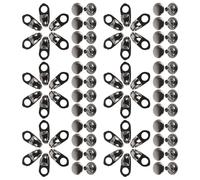 Mikinona 20 Pairs Lightweight Alloy Boot Lace Buckles with Rivets Wraparound Design for Secure Grip Easy Shoe Lace Locking Clips Fit for Hiking Climbing Work and Outdoor Footwear