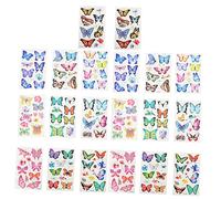 Mikinona 20 Sheets Butterflies Temporary for Adults Easy to Apply Body Art for Parties Festivals DIY Decorating and Everyday Fun