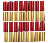 Mikinona 200 pcs Wine Bottle Heat Shrink Caps Red Gold Sealing Caps for Air-Tight Wine Preservation Home and Shop Use Easy-fit Shrinkable Bottle Seals to Prevent Oxidation
