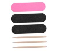Mikinona 200pcs Comprehensive Manicure Set Wooden Stamps Nail Files Cuticle Stick Foot for Nail Care