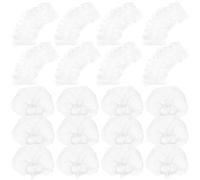 Mikinona 200pcs Disposable Ear Covers for Hair Coloring and Perming Waterproof Pe Plastic Ear Protectors Easy to Use Shields Suitable for Men and Women in Salon Or Home Use