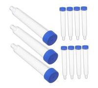 Mikinona 200PCS Plastic Sample Tubes with Screw Caps Leakproof Test Tubes for Sediment Storage Secure Medical Laboratory for Accurate Diagnostic Analysis