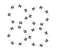 Mikinona 200pcs Resin Bow Nail Charms Nail Art Decorations Manicure Charms for Women DIY for Weddings Birthdays Proms and Holidays