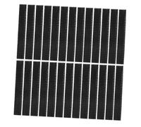 Mikinona 200pcs Stretchable Makeup Brush Protector Covers Mesh Set Black Plastic Foundation and Eye Shadow Brush Covers for Travel and Drying