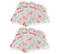 Mikinona 200sheets Flamingo Pattern Candy Wrappers Food-Grade Paper for Homemade Treats Chocolates Caramels and Sweets Cute Designor Crafting Cheese Nougat Chocolate Caramels