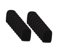 Mikinona 20pcs Black Sponge Covers for Lapel Microphones Windproof Microphone Protective Covers with Noise Reduction Moisture-resistant Mic Accessories for Professional Audio Use