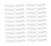 Mikinona 20Pcs Compact White Bike Wheel Reflectors Portable Warning Signs Night Safety Enhancers Professional Reflective for Mountain Bicycle Spokes