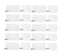 Mikinona 20pcs Dash Cam Windshield Static Stickers Electrostatic Protective Film for Car Glass Weather Resistant Adhesive Films for Dashcams Rearview Mirrors Cameras Installation