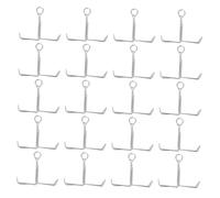 Mikinona 20pcs Flow Control Tubing Clamps for Laboratory Use Galvanized Spring Jaw Hose Clips with Strong Bite Force Rubber Tube Shut Off Clips for Experiments and Teaching