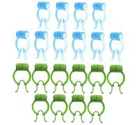 Mikinona 20pcs Nose Correction Clips Portable Nose Shaping Clips for Lung Breathing Training Lightweight Non-Skid Design for Everyday Use Blue Green Color